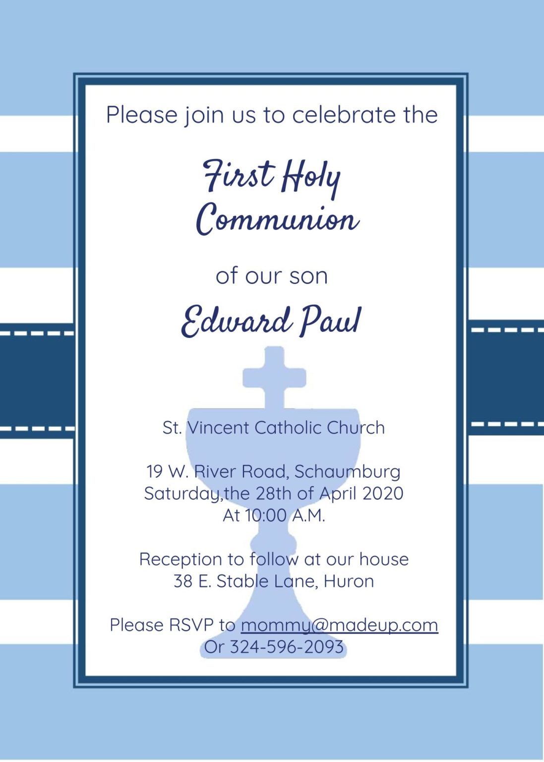 First Communion Invites – They Are Young