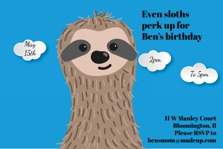 Sloth Birthday Invite They Are Young sloth-birthday-invite-they-are-young